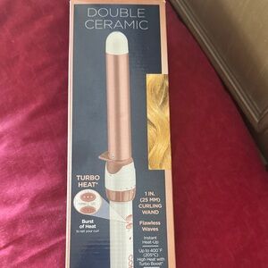 Conair Double Ceramic 1-Inch Curling Wand - Rose Gold